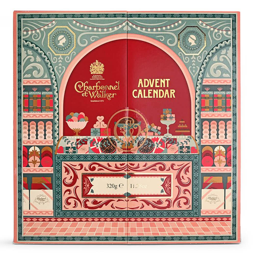 Charbonnel et Walker Advent Calendar Milk Dark and White Chocolate Truffle Selection 320g